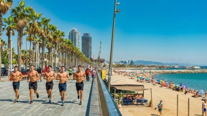 Beach Walk at Barceloneta at BCN