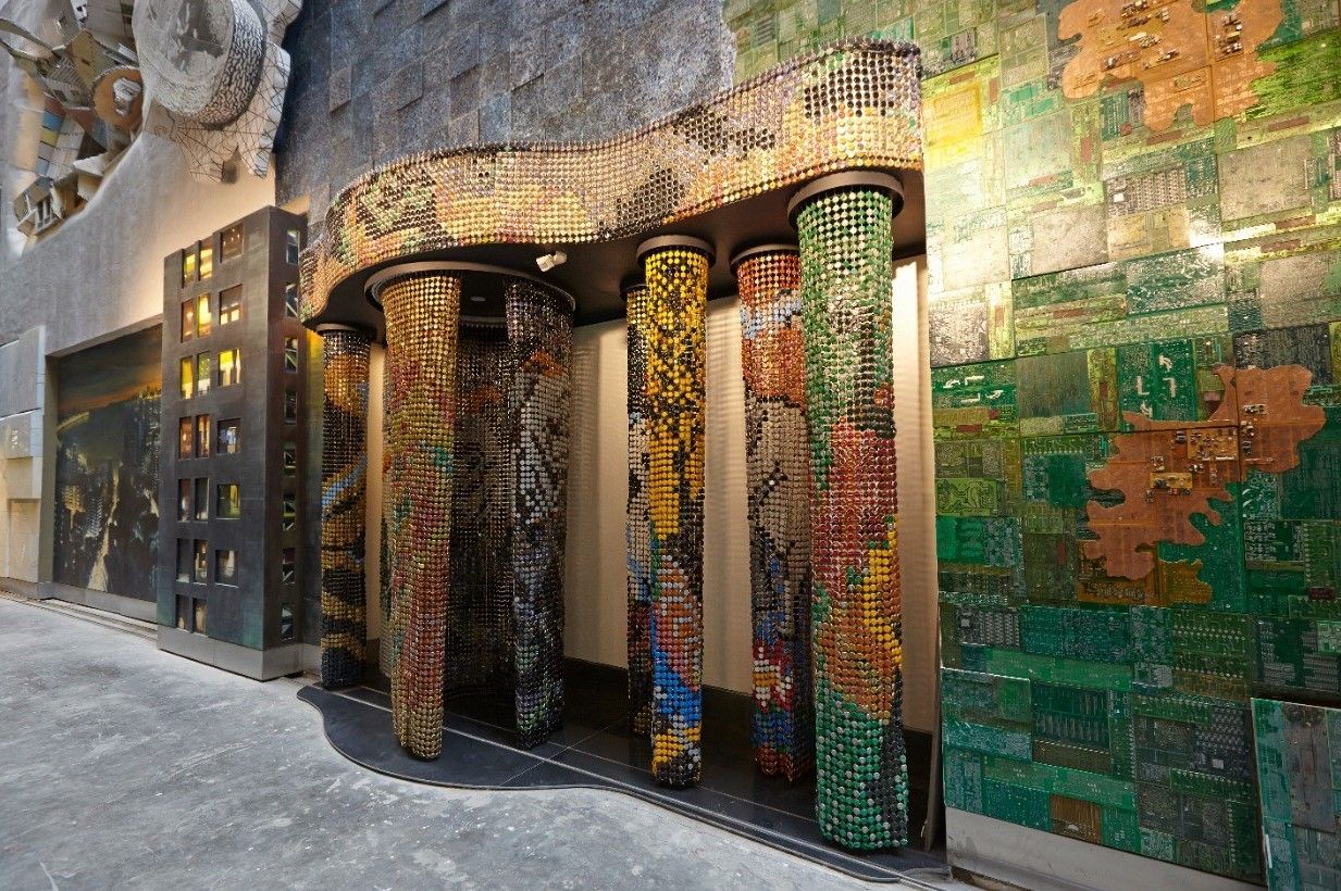 Explore the Jaya He Art Wall at BOM