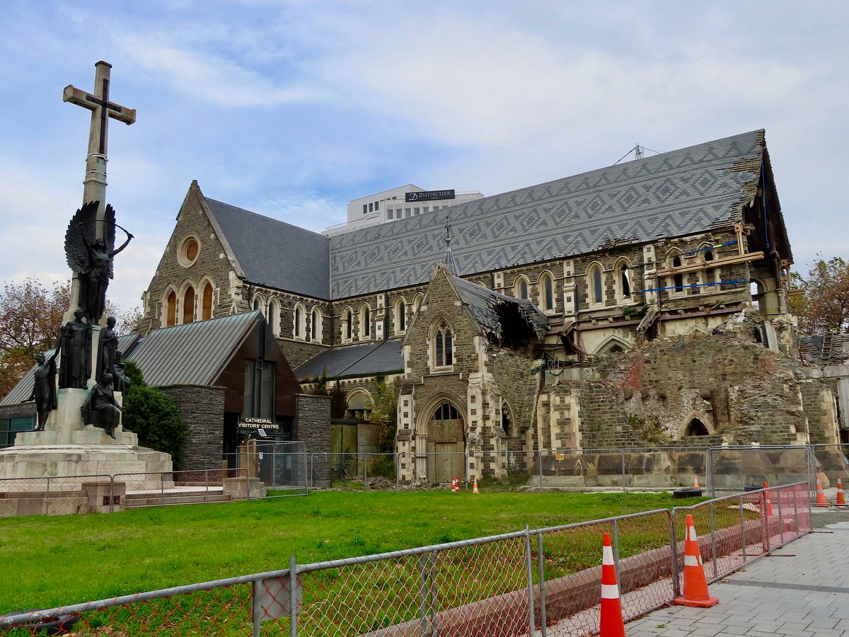 Christchurch City Center (Cathedral Square) from CHC