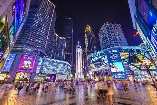 Jiefangbei City Center from CKG