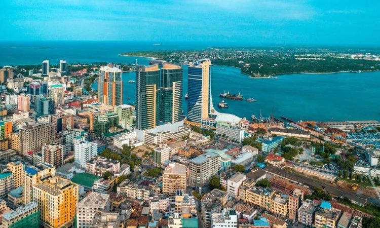 Dar es Salaam City Center from DAR