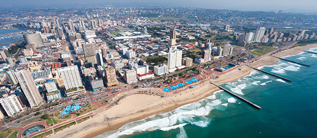 Durban City Center from DUR