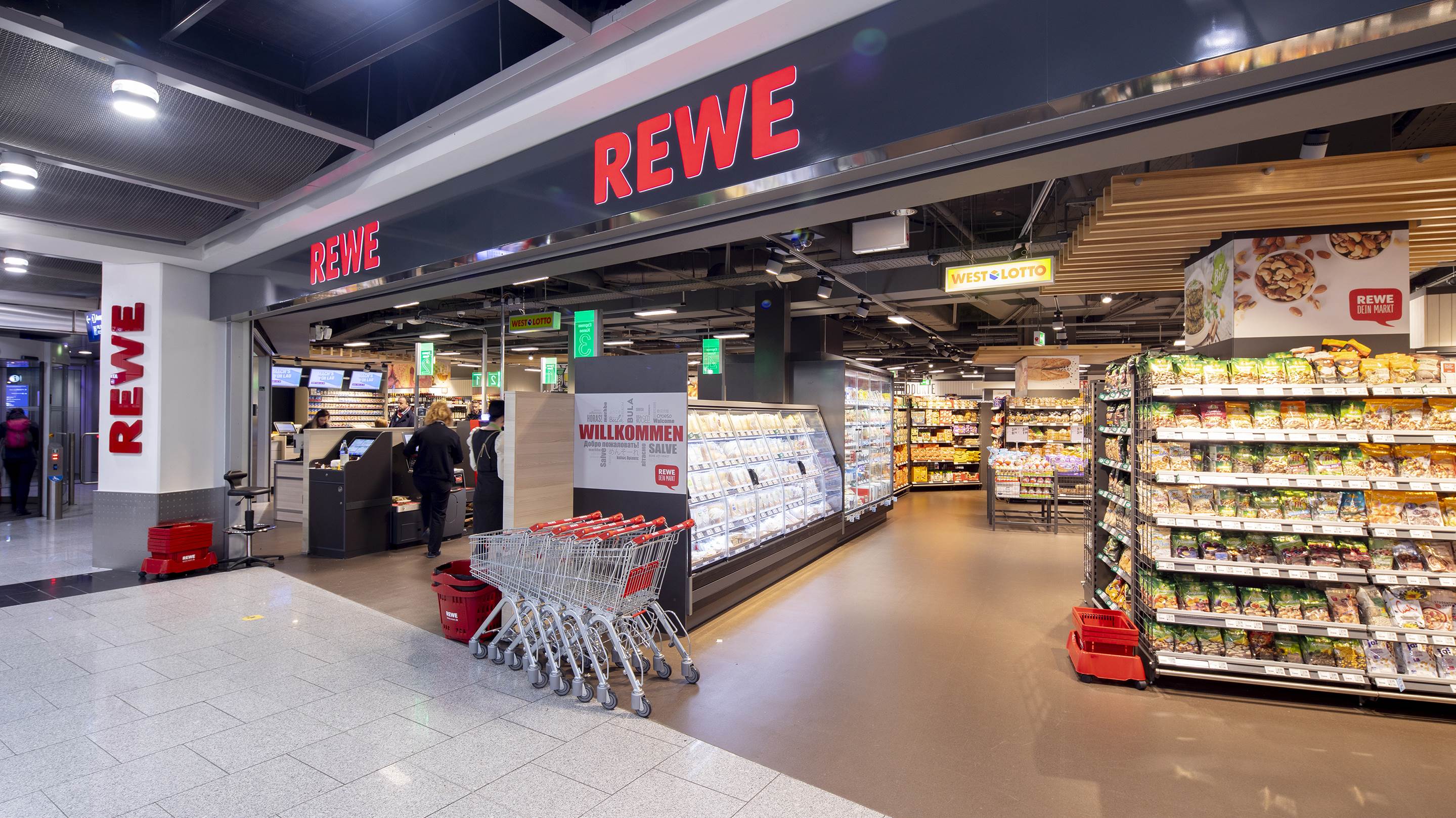 Rewe To Go restaurant at DUS Airport