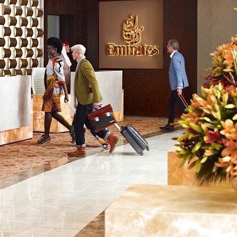 Emirates First Class Lounge at DXB