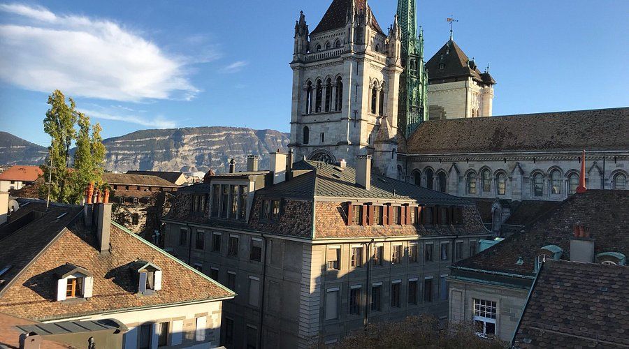 Geneva Old Town & St. Pierre Cathedral at GVA