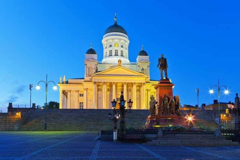 Helsinki Senate Square & Cathedral at HEL