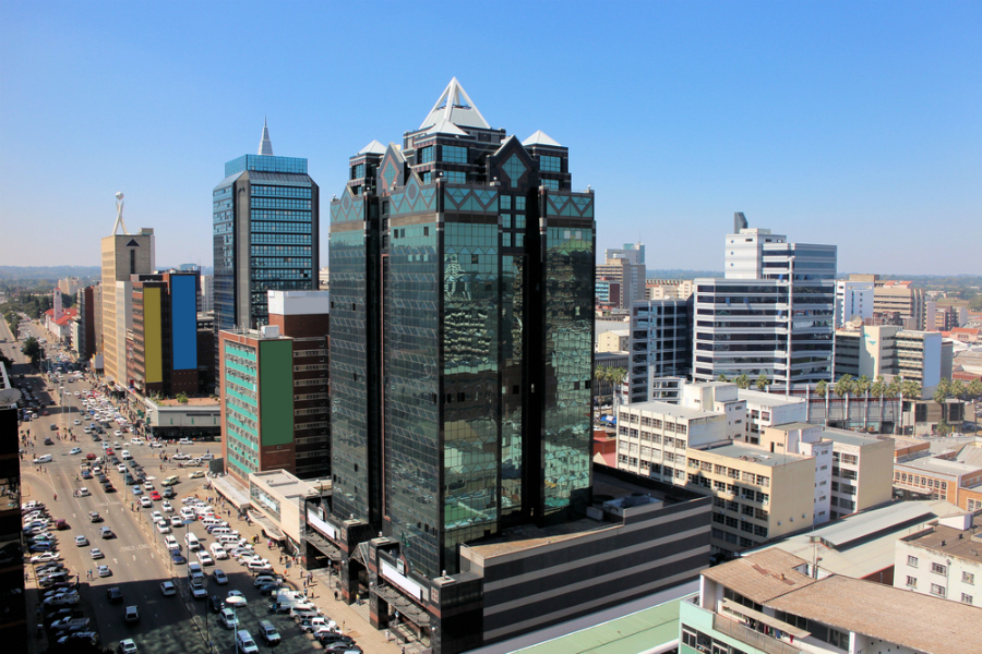 Harare City Center from HRE