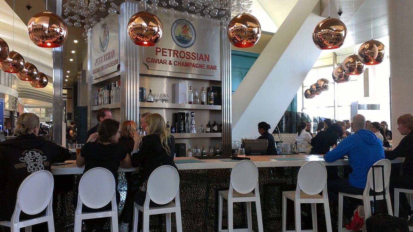 Petrossian Caviar & Champagne Bar restaurant at LAX Airport