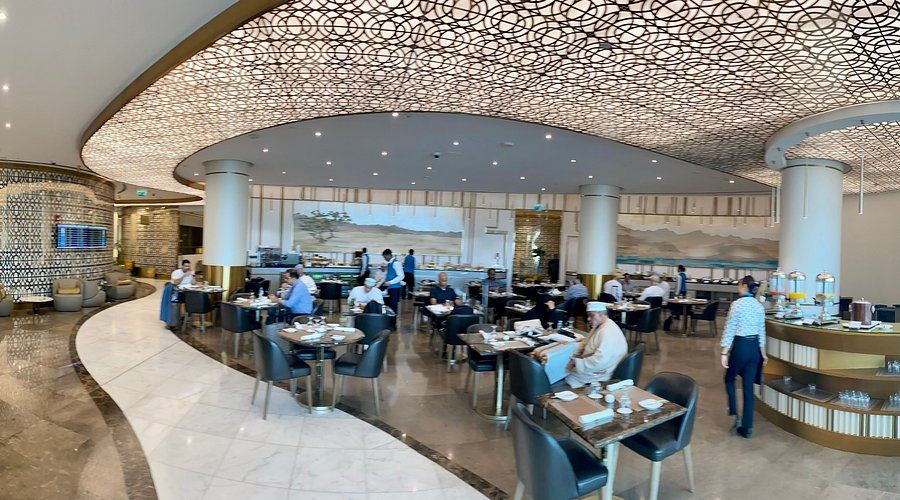 Oman Air First & Business Class Lounge at MCT