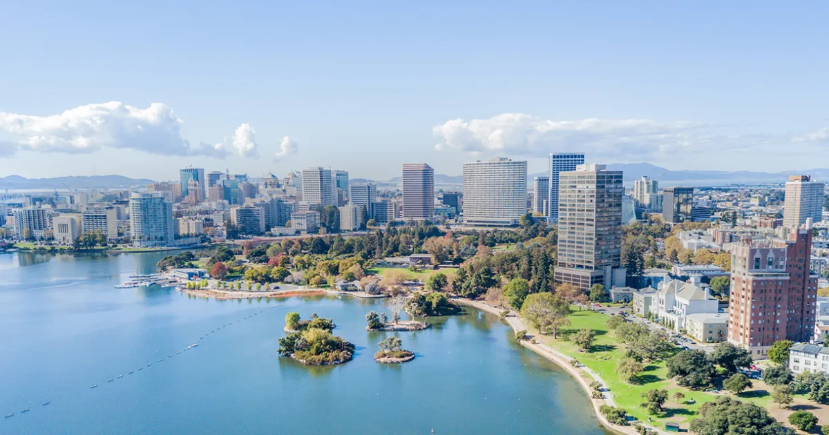 Downtown San Francisco from OAK