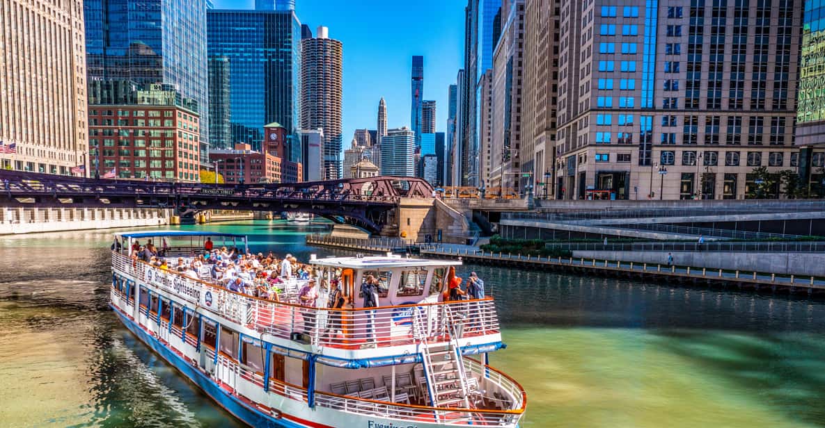 Architecture Boat Tour on Chicago River at ORD