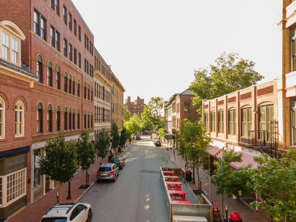 Downtown Portland from PDX