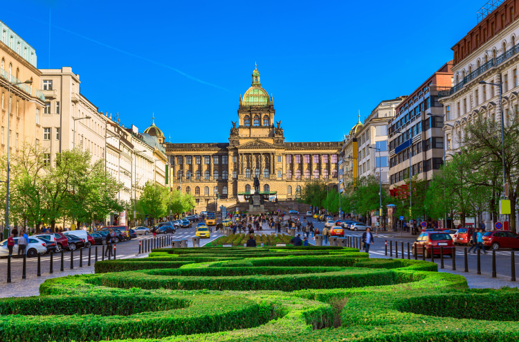 Wenceslas Square (Václavské náměstí) from PRG