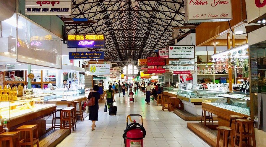 Bogyoke Market Gems Shopping at RGN