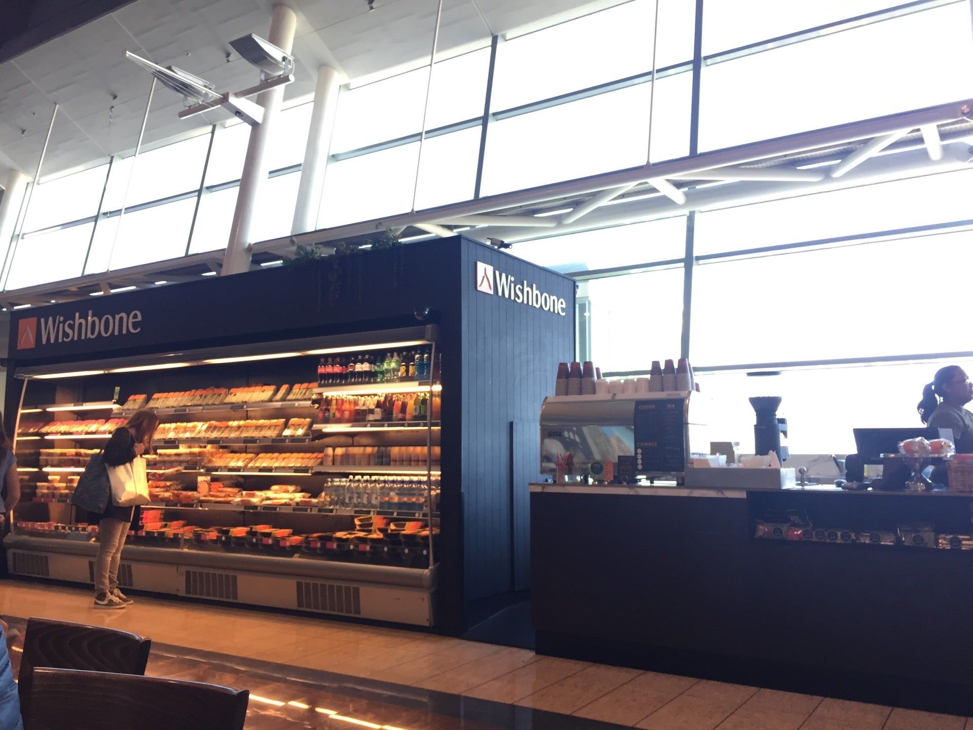 Wishbone restaurant at WLG Airport