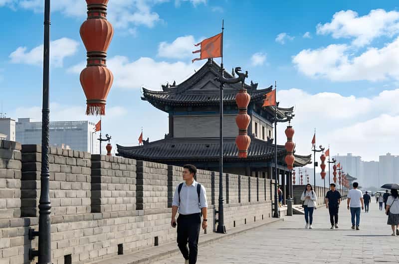 Walk the Ancient City Wall at XIY