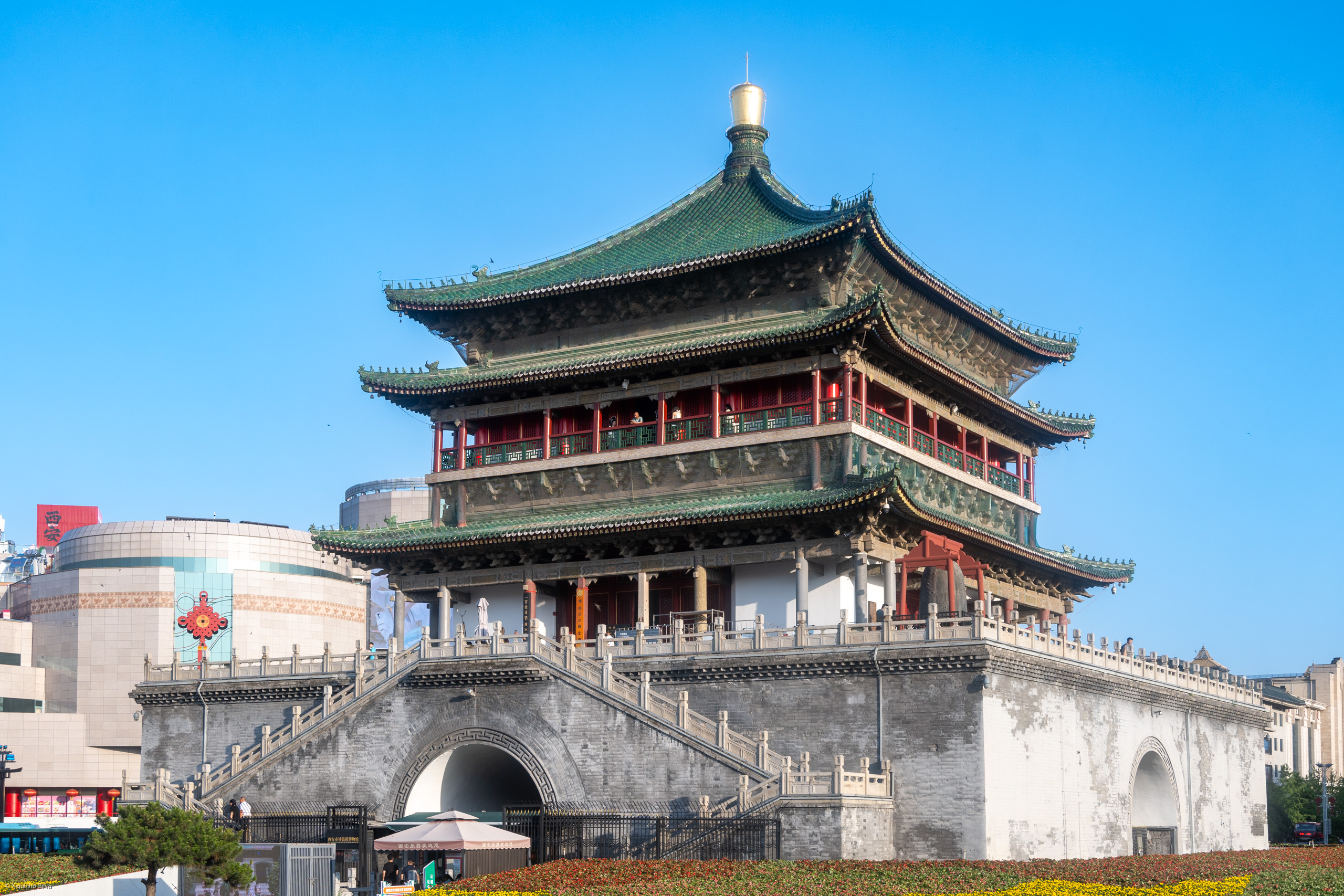 Xi an City Center (Bell Tower) from XIY