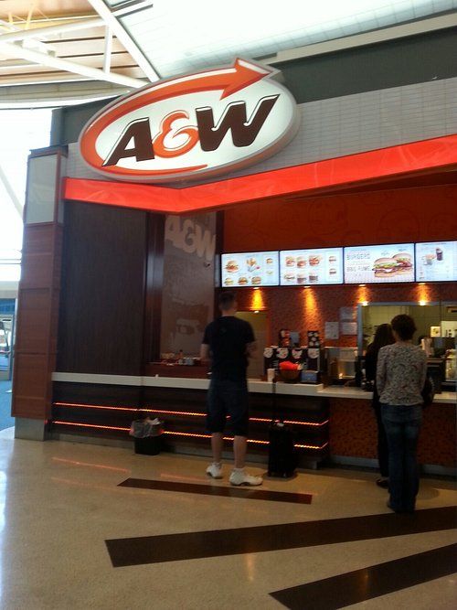 A&W restaurant at YVR Airport