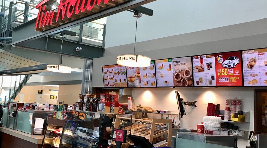Tim Hortons restaurant at YVR Airport
